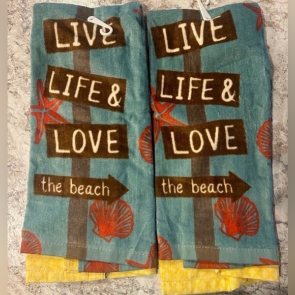 Sonoma Life & style Kitchen Towels Beach Theme - Picture 5 of 5